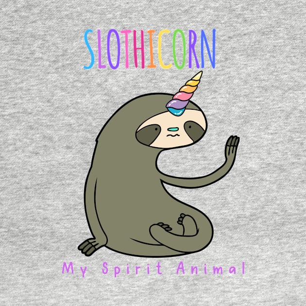 Sloth Unicorn Slothicorn Spirit Animal by meganelaine092